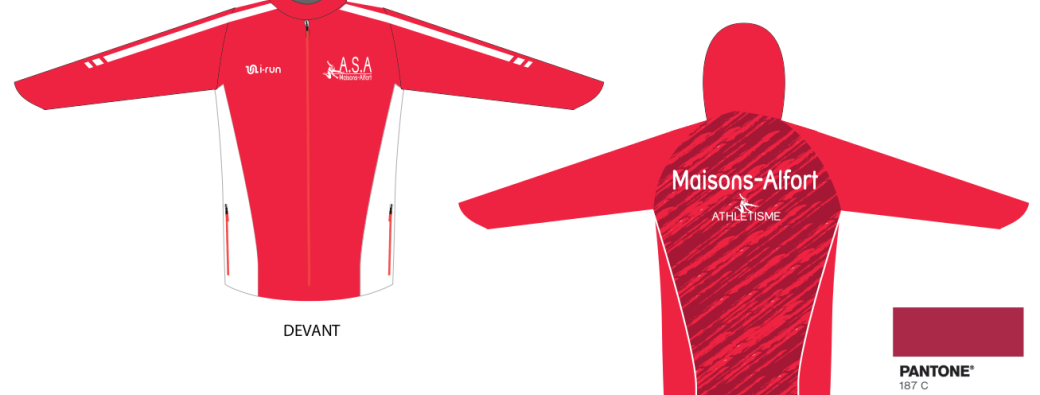 Commande de veste imperméable du club