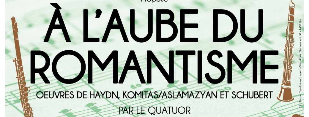Concert • À L'AUBE DU ROMANTISME • Quatuor Akhtamar
