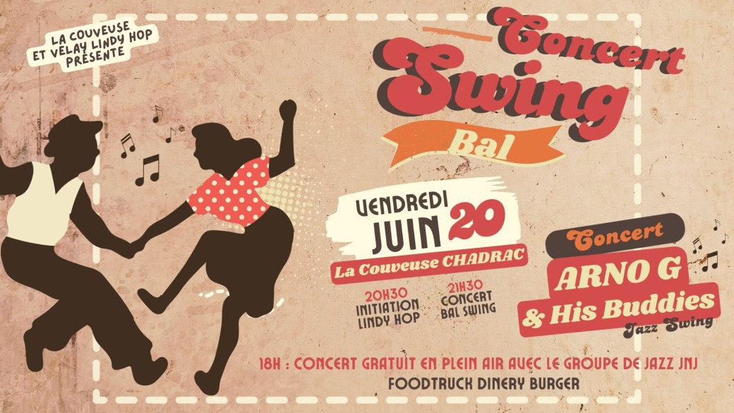 Concert - Bal SWING / LINDY HOP avec Arno G & His Buddies
