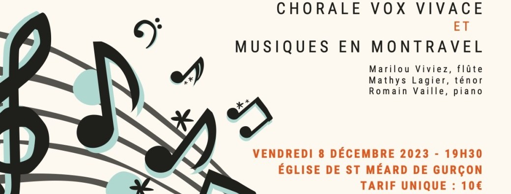 Concert - Chorale Vox Vivace et Musiques en Montravel