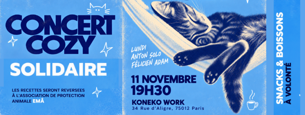 Concert Cozy Caritatif & Chats - Madam x Koneko Work