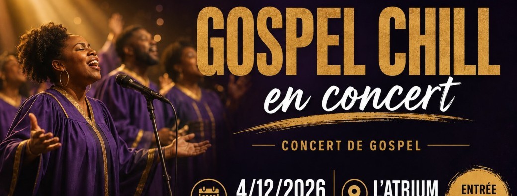 Concert de Gospel avec Gospel Chill – Jeudi 4 décembre à l'Atrium du Fontanil