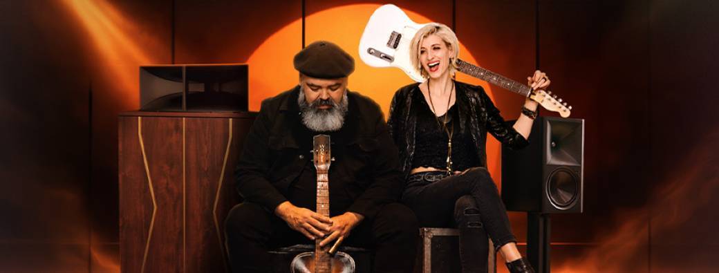 Concert Klipsch 80 ans - Johnny Gallagher & The Boxty Band avec Gaëlle Buswel sur la scène On Stage