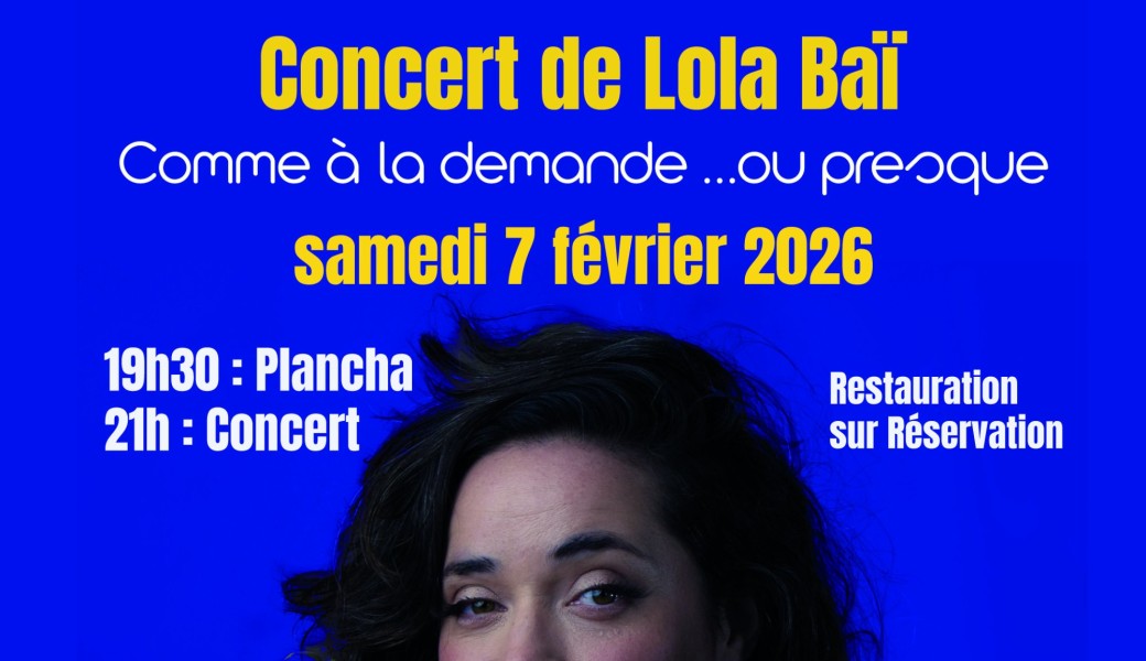 Concert de Lola Baï "Chanson à la demande ... ou presque"