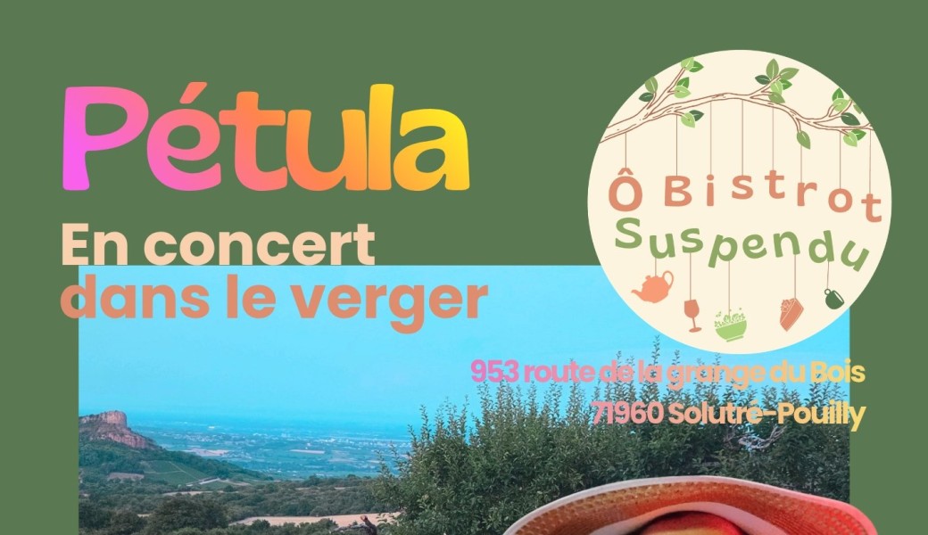 Concert de Pétula dans le verger