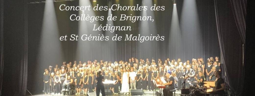Concert des Chorales des Collèges de Brignon, Lédignan et St Géniès de Malgoirès