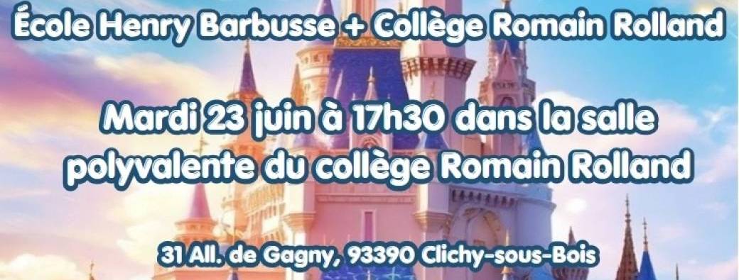Concert du projet chorale école Henry Barbusse + Collège Romain Rolland