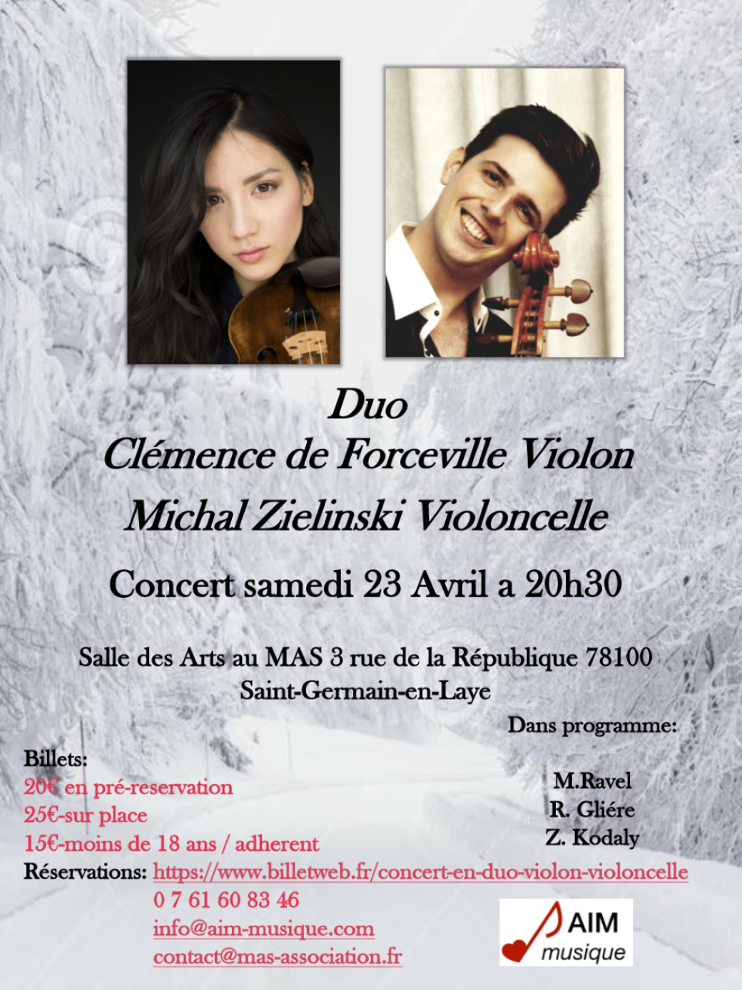Duo violon/violoncelle 