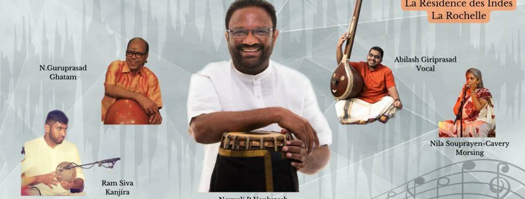 Concert en plein air "Sons rhytmiques d’Inde du Sud" par l’Institut des Arts Indiens Kalâ Bhaaskara 