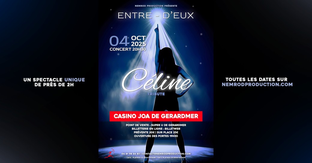 Concert ENTRE D'EUX Tribute Céline
