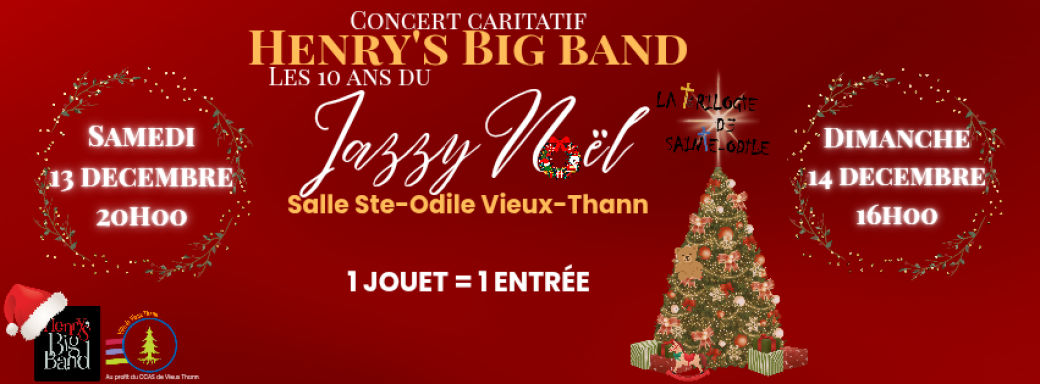 10ème anniversaire du Concert Jazzy de Noël du Henry's Big band