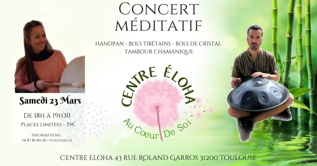 Concert Méditatif (Handpan – Bols tibétains et en cristal, Tambour chamanique)