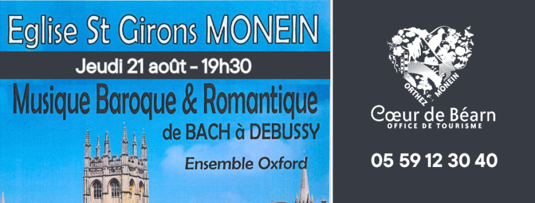 Concert Musique Baroque et Romantique de Bach à Debussy