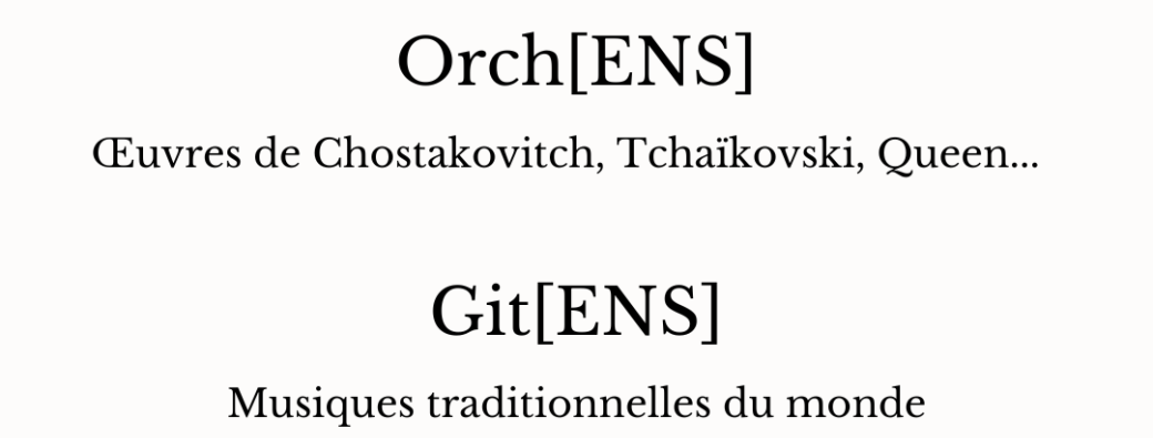 Concert OrchENS & GitENS