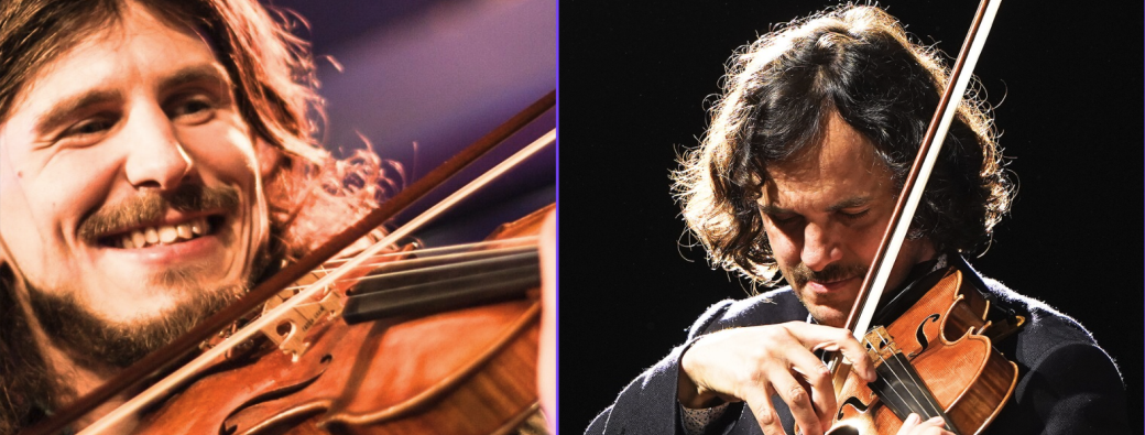 Renaud Crols et Tcha Limberger en concert dans la yourte des Collines de Babelle