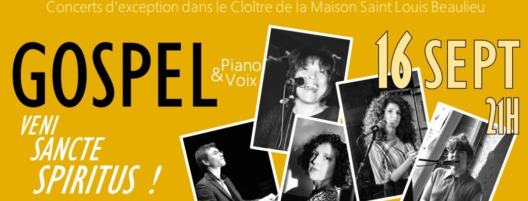 Concert REVELATION - GOSPEL Piano et Voix - VENI SANCTE SPIRITUS !