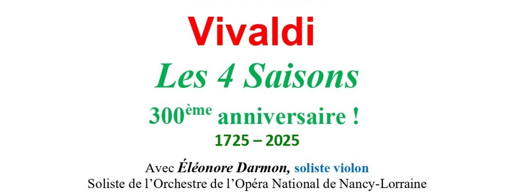 Concert Vivaldi Les 4 Saisons