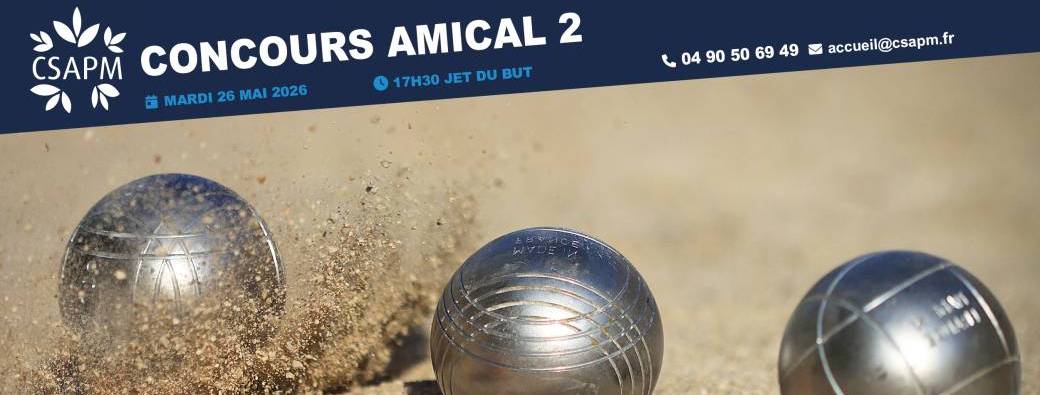 Concours amical 2 pétanque - Entressen