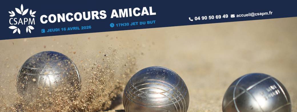 Concours amical de pétanque - Entressen