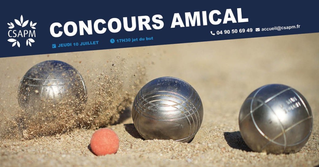 Concours amical de pétanque - Entressen