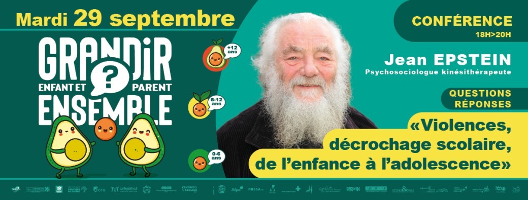 CONFÉRENCE Jean EPSTEIN : "Prévenir les violences et le décrochage scolaire."