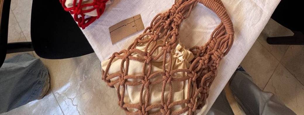 Confection sac en macramé 