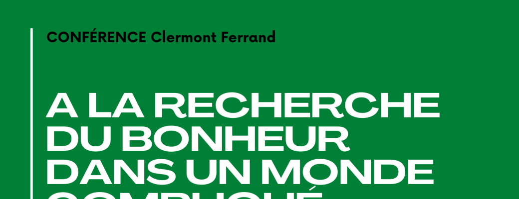 Conférence à Clermont-Ferrand