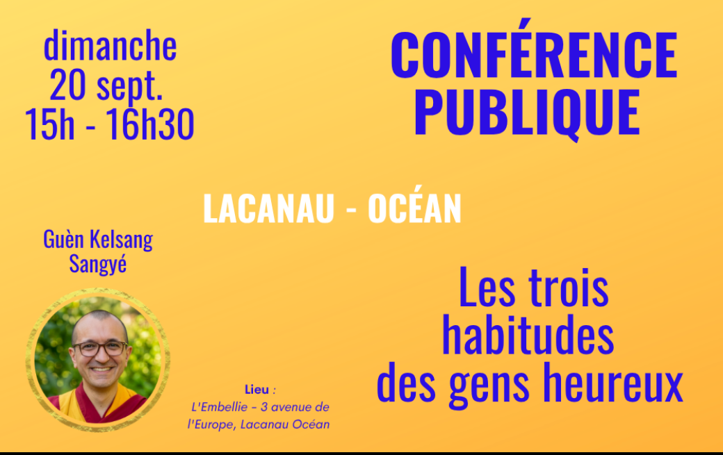 Conférence à Lacanau - Les 3 habitudes des gens heureux