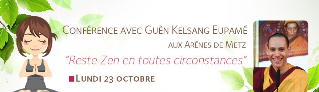 Conférence aux Arènes "Rester zen en toutes circonstances"