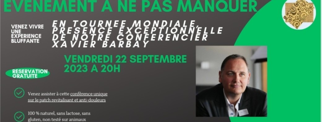 Conférence bien être avec Xavier Barbay
