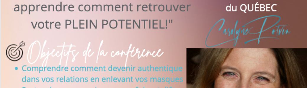 Conférence Carolyne Potvin