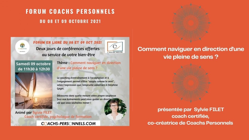 Conférence "Comment naviguer en direction d'une vie pleine de sens ?"
