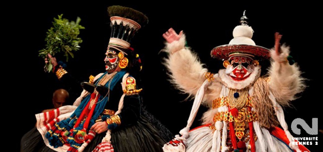 Conférence Dansée : Kathakali, théâtre dansé du Kerala, Inde du Sud.