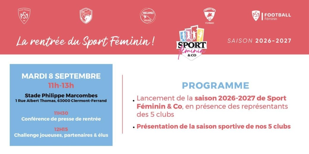 Conférence de rentrée Sport Féminin & Co
