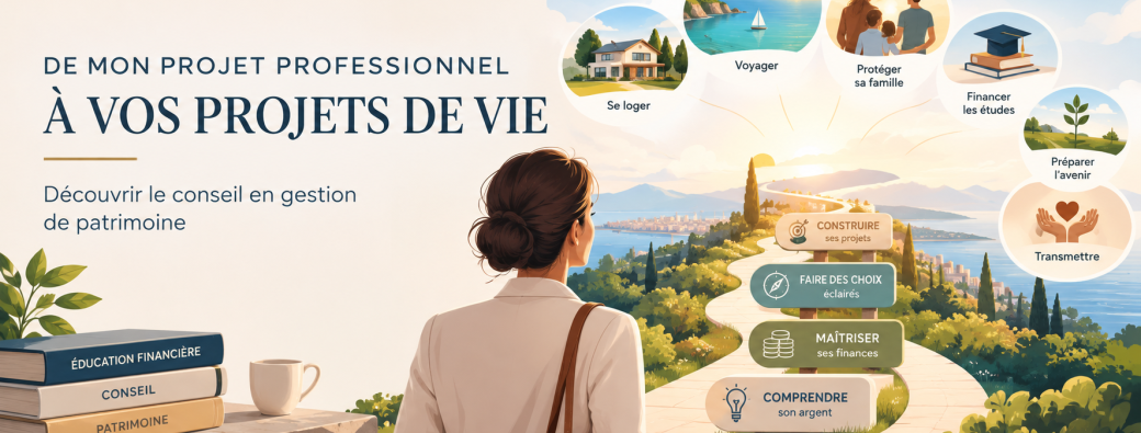 De mon projet professionnel à vos projets de vie : découvrir le conseil en gestion de patrimoine
