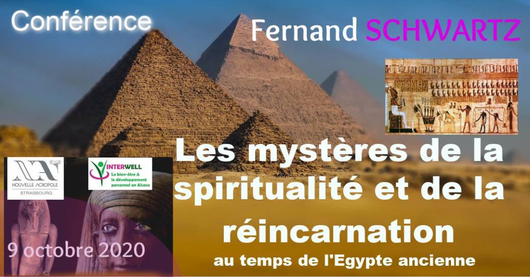 Conférence 'Mystères de la spiritualité et de la réincarnation au temps de l'Egypte ancienne"