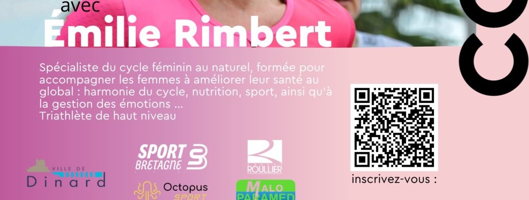 Conférence grand public - Cycle féminin, sport et santé avec Emilie RIMBERT