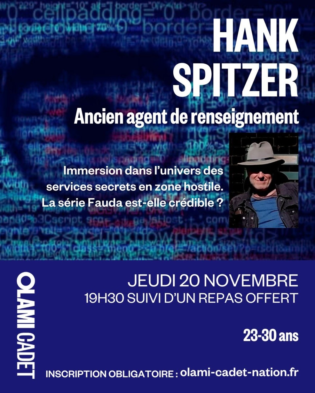 Conférence Hank Spitzer - Ancien agent de renseignement