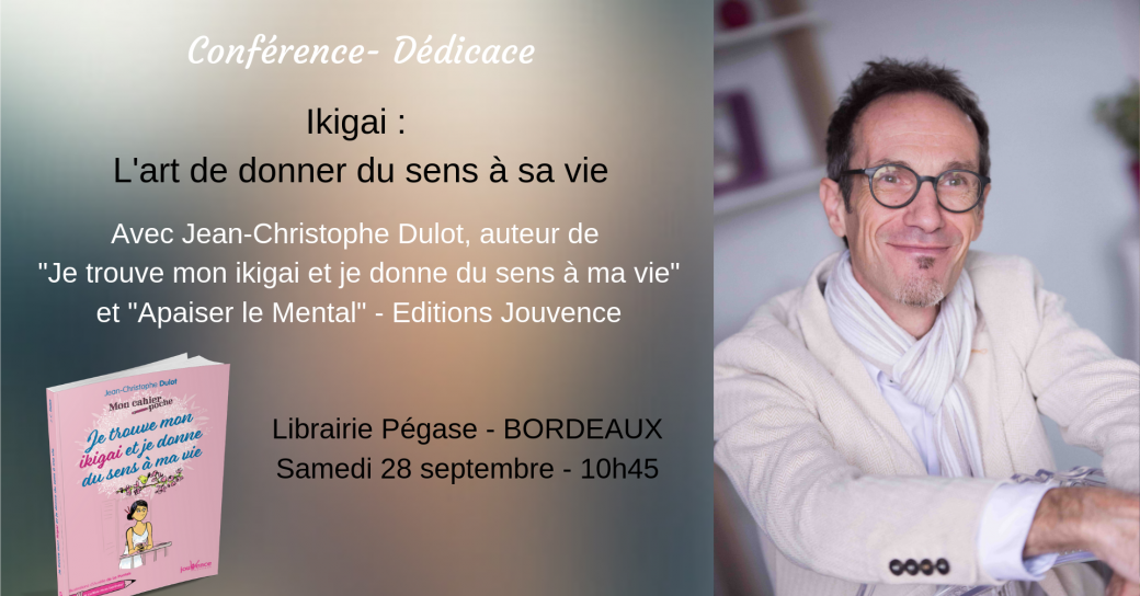 Conférence ikigai - Librairie Pégase