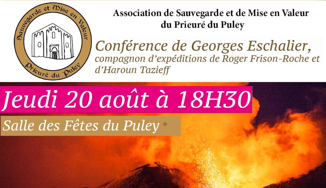 Conférence L'histoire de la Terre à travers l'activité volcanique par Georges Eschalier