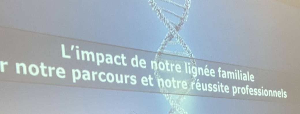 Conférence "L'impact de notre lignée sur nos échecs et réussites professionnels"