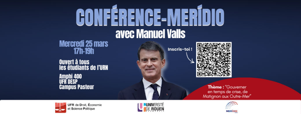 Conférence avec Manuel Valls - Meridio-Rouen