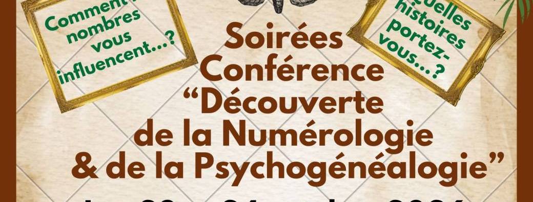 Conférence Numérologie et Psychogénéalogie - soirée du 23 octobre 2026