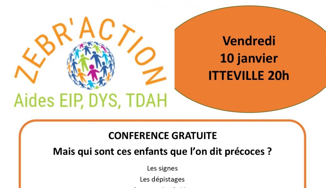Conférence "qui sont ces enfants que l'on dit précoces?"