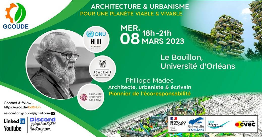 Conférence scientifique : Habitat, architecture et urbanisme écoresponsable