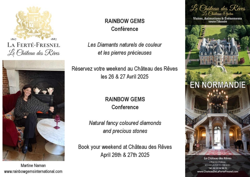 Conférence sur les Diamants & Week-end au Château
