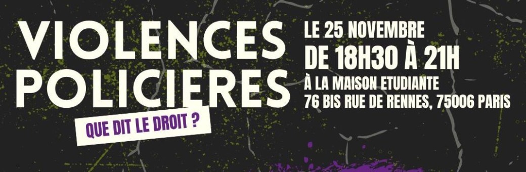 Conférence Violences policières