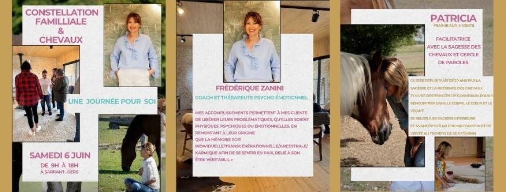 CONSTELLATIONS  FAMILIALES & SAGESSE DES  CHEVAUX  