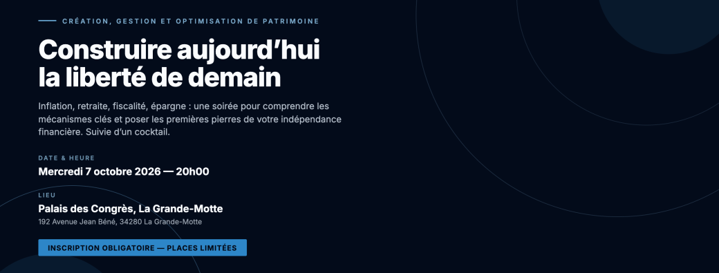 Construire aujourd’hui la liberté de demain