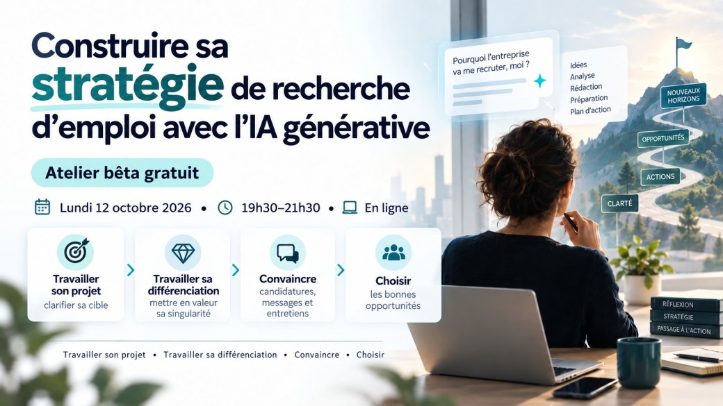 Construire sa stratégie de recherche d’emploi avec l’IA générative